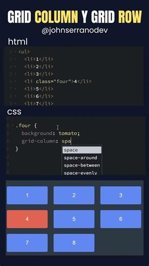 Controla tu layout con CSS Grid ahora #webdevelopment #tutorial #shorts