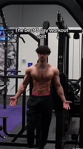43K views · 438 reactions | The best 3-day workout split 料 #SplitWorkout #3day #fitnessjourney #followerseveryone | EFitnessHelp | Facebook