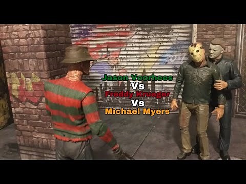 Jason Voorhees Vs Freddy Krueger Vs Michael Myers Stop Motion