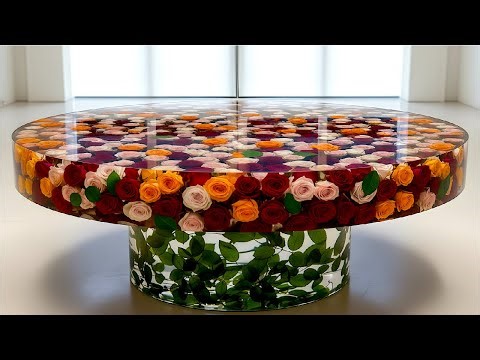 Epoxy Flower Table: A Masterpiece Beautiful- Transforming Old Flowers Into Decorative Treasures