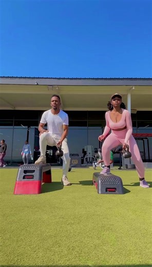 Wife's First Day at the Gym Workout with Husband