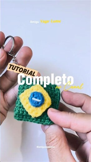 Tutorial da mini bandeira do Brasil 🇧🇷✨