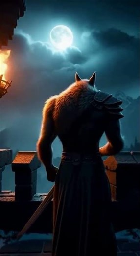 Werewolf stands guard @Castle Wall✨️🖤🏰🗡 #gothic #werewolves #gothclub #castles #gothichorror