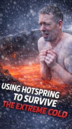 Man Turns Volcanic Stream Into Survival Hot Tub!