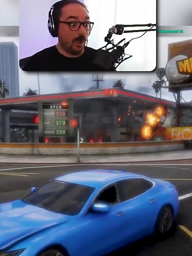 Tablet Throw Causes Gas Station Explosion in NoPixel Gaming Video