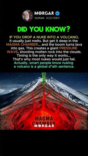 This is What Happens If You Nuke a Volcano? 🤔 #history #facts
