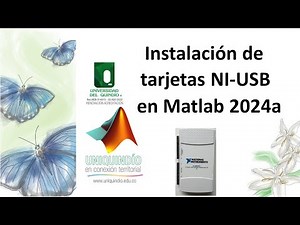 Instalación de tarjetas NI-USB en matlab 2024a