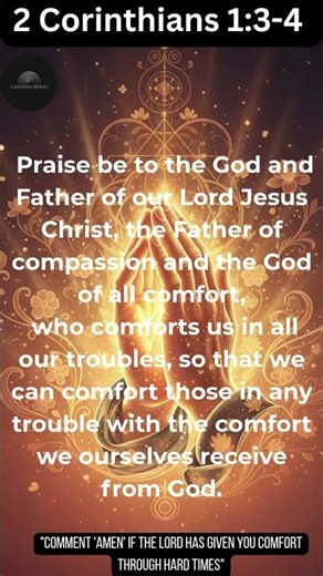 How God Comforts Us In Hard Times