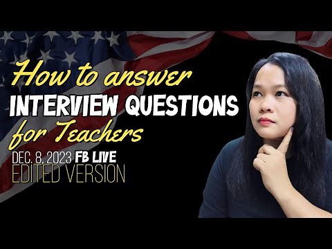 Teacher Applicant Interview Questions with Answers and Other Interview Tips
