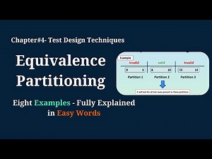 Chapter#4 - Equivalence Partitioning with Examples | Tutorial#4 | ISTQB Foundation Level