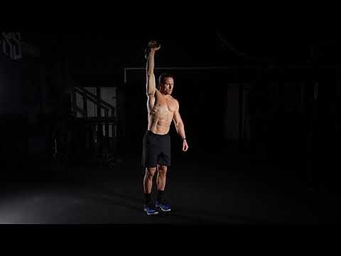 Single Arm Kettlebell Overhead Lunge
