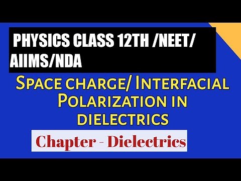 Space charge/Interfacial Polarization in dielectrics Class-12th/NEET/AIIMS/NDA Chapter- Dielectrics