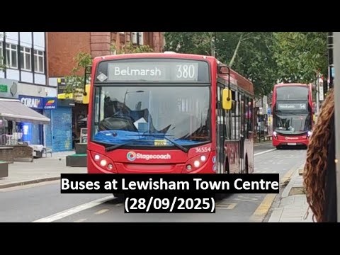 Buses at Lewisham Town Centre (28/09/2025)
