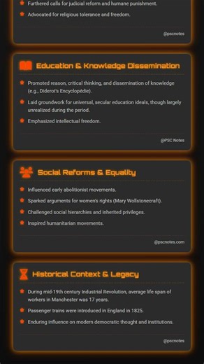 Impact of Enlightenment on human rights, education, and social reforms