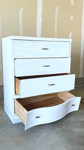 DIY Fluted Dresser Makeover #diyfurniture #thriftedfurniture #beforeandafterfurniture | A Ray of Sunlight - Painted Furniture & DIY
