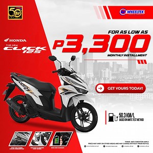 894 reactions · 195 shares | HONDA CLICK 125(v4) FOR AS LOW AS 3,300...