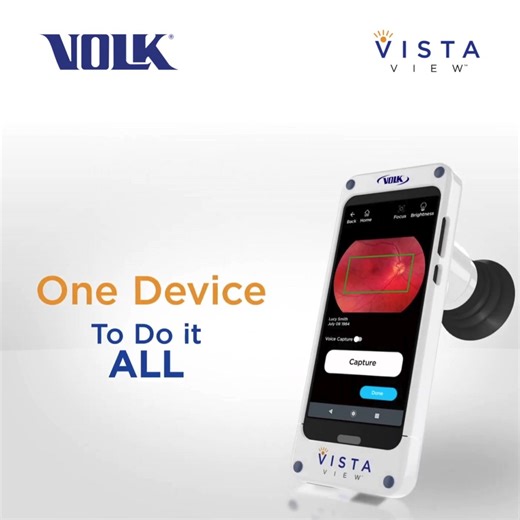 𝗦𝗲𝗲 𝘁𝗵𝗲 𝗙𝘂𝘁𝘂𝗿𝗲 𝗼𝗳 𝗥𝗲𝘁𝗶𝗻𝗮𝗹 𝗜𝗺𝗮𝗴𝗶𝗻𝗴 — 𝗥𝗶𝗴𝗵𝘁 𝗶𝗻 𝗬𝗼𝘂𝗿 𝗣𝗼𝗰𝗸𝗲𝘁 𝗩𝗶𝘀𝘁𝗮𝗩𝗶𝗲𝘄, the ultra-compact Mydriatic Fundus Camera from 𝗩𝗼𝗹𝗸 — where 𝗽𝗼𝘄𝗲𝗿, 𝗽𝗼𝗿𝘁𝗮𝗯𝗶𝗹𝗶𝘁𝘆, 𝗮𝗻𝗱 𝗽𝗿𝗲𝗰𝗶𝘀𝗶𝗼𝗻 come together. Designed to make advanced retinal imaging accessible to every eye care professional, VistaView combines Volk’s trusted optical excellence with an integrated imaging workflow — from capture and patient data management to instant reporting