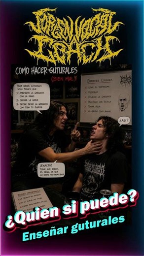 No cualquiera puede enseñar guturales #metal #extrememetal #metalhead #gutturals