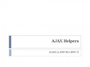 50 - Ajax Helpers