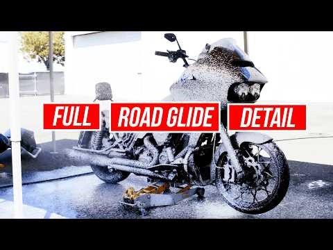 Full Harley Road Glide Detail | Wash, Clay Bar & Polish for a Deep Gloss Finish