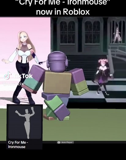 Ironmouse Cry For Me Animation in Roblox
