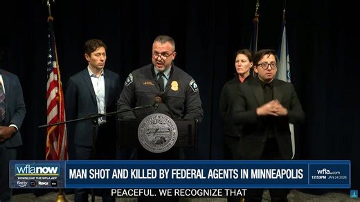 LIVE: City officials are sharing more details after a man was shot and killed by federal agents during a protest in Minneapolis. https://www.wfla.com/news/national/man-shot-during-minneapolis-immigration-crackdown-has-died-hospital-record-shows/ | WFLA News Channel 8