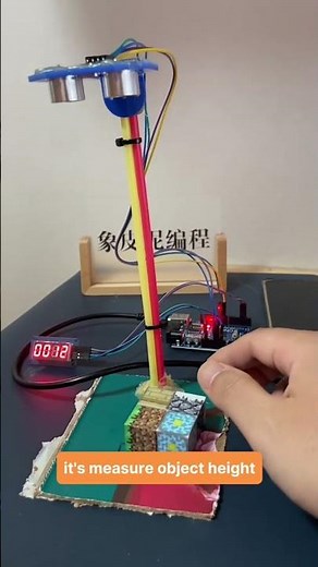Easy Arduino Height Measurement: HC-SR04 Sensor + 4-Digit Display (For Beginners)