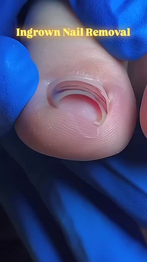 344K views · 28K reactions | Red, sore, and painful — this toenail had a deep ingrown nail hiding underneath! 禮 The pressure and swelling were intense, but once removed, the relief was instant. ✨ Clean, smooth, and pain-free again!  #ingrownnailremoval #redtoenail #swollentoe #painrelief #footcare #toenailcare #nailhealth #podiatryusa #satisfyingremoval #beforeandafter #nailfix #asmrfeet #footpain #nailtransformation #healthyfeet | Podiatrist-SJ | Facebook