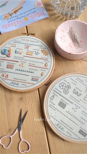 24 Embroidery Stitches Every Beginner Should Learn 🧵 | Hand Embroidery Tutorial #shorts
