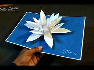 DIY 3D Flower Pop up Card-Paper Crafts-Handmade Craft- Mother’s Day card!
