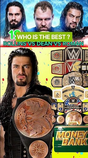 WWE Championship Comparison 2026 | Dean Ambrose vs Seth Rollins vs Roman Reigns | The Shield 🔥