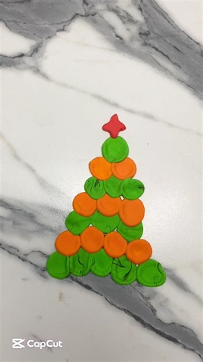 I Made a Mini Christmas Tree from Polymer Clay 🎄✨ So Satisfying!