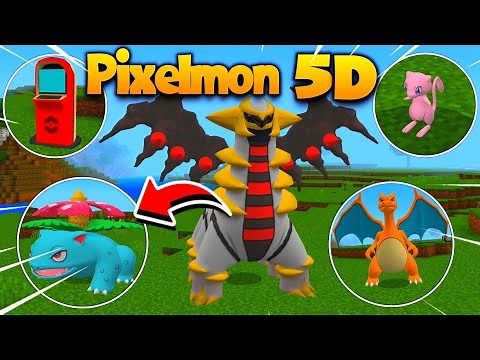 NOVO ADDON/MOD DE PIXELMON EM 5D PARA MINECRAFT PE! (Minecraft bedrock edition)