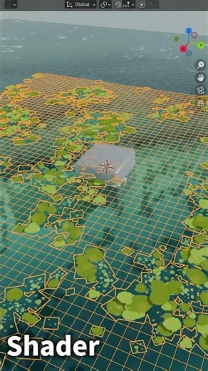 Stylized Water Shader for Blender by Casey Sheep