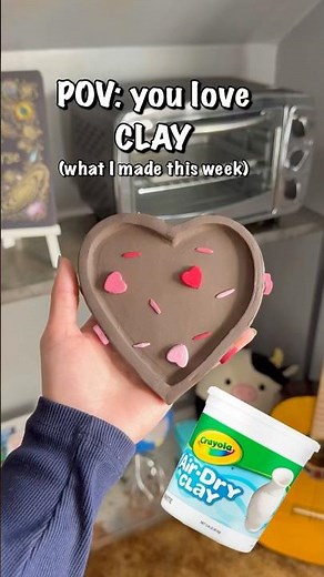 Air-Dry Clay crafts, what I sculpted this week | Crayola air dry clay #diy #airdryclay #claycrafts