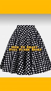 560 reactions · 54 shares | Skirt Series : Full Flare Skirt Drafting...