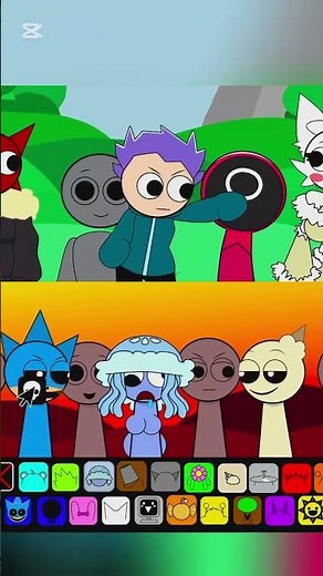 Incredibox SPRUNKI, new sus mod with Thor from squid game #animation #sprunkiincredibox