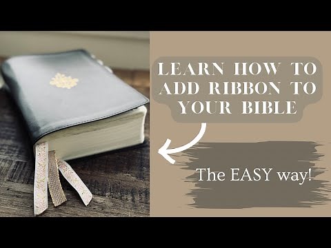 Learn how to ADD ribbon to your BIBLE the EASY WAY! | She Reads Truth Bible