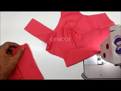 Saree Blouse cutting and stitching malayalam DIY tutorial for beginners belt blouse stitching 2
