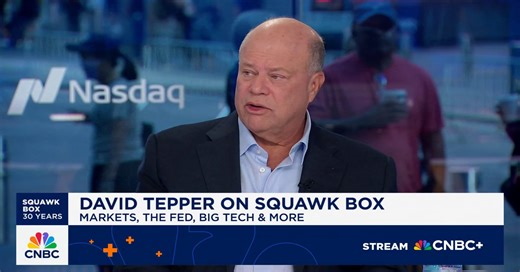 David Tepper: Fed could cut a few more times, but easing too much risks entering 'danger territory'