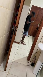 Woman drops the soap in the shower!