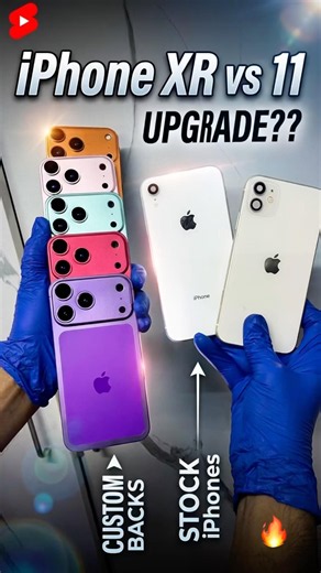 I turn iPhone 11 into 17 Pro New Colour #iphonerainbowhousing17pro #shortsvideo