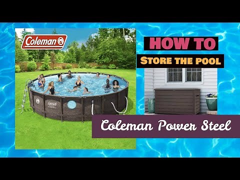 Real life: Storing the Coleman pool for the winter