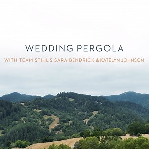 Watch Team STIHL’s Sara Bendrick and professional arborist/hazard tree feller Katelyn Johnson show you how to build a custom wedding pergola using the power of STIHL. Watch the full video: https://www.youtube.com/watch?v=-I5KoYXf5i4 | STIHL