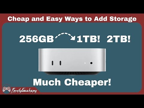 Cheap and Easy ways to add storage to your M4 Mac Mini (Or MacBook Pro!)