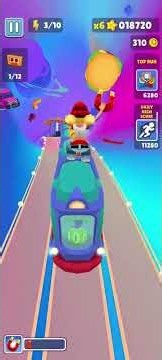 subway surf has collected 599 coins and 33800 above