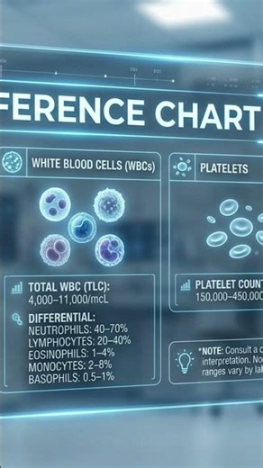 standard values for WBC and platelets