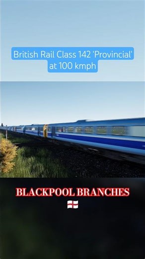 BR 142 @ 100 kmph #shorts #trainspotting #blackpool #preston #trainsimworld #britishrailway #tsw6
