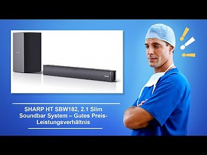 🚑 SHARP HT-SBW182, 2.1 Slim Soundbar System – Gutes Preis Leistungsverhältnis
