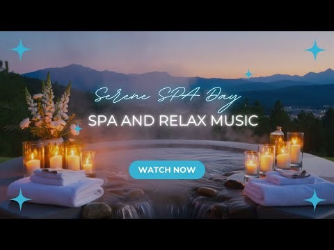 Serene SPA Day | Mountain Sunset Spa Ambience for Deep Relaxation & Stress Relief | 3 Hours